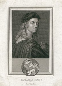 Raffaello Sanzio, called Raphael, engraved by Corner by Raffaello Sanzio Raphael